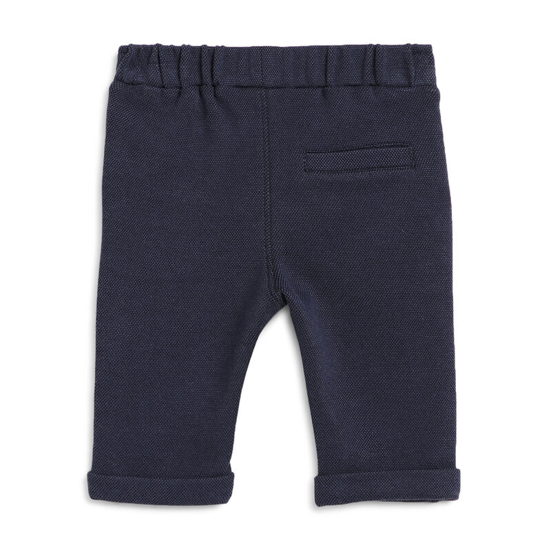 Boys Dark Blue Solid Long Trousers image number 1